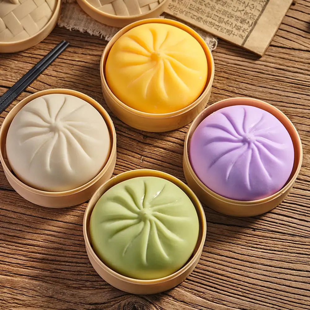 Colorful Dumpling Stress Ball Fidget Sensory Toy Gifts Peaceful Pleasures Health and Wellness