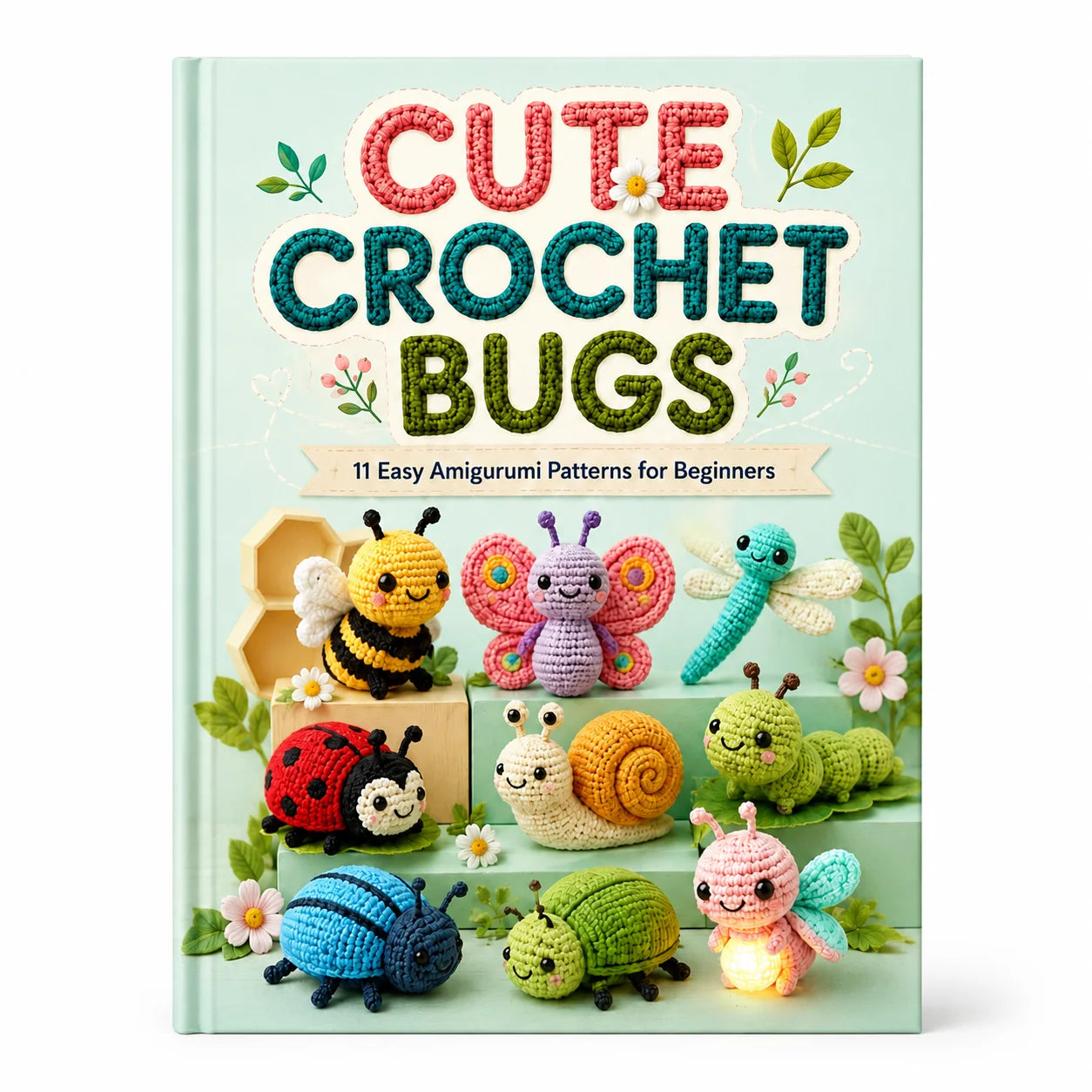 Cute Crochet Bug Crafting Guide A5 Spiral Notebook Kids Adults DIY