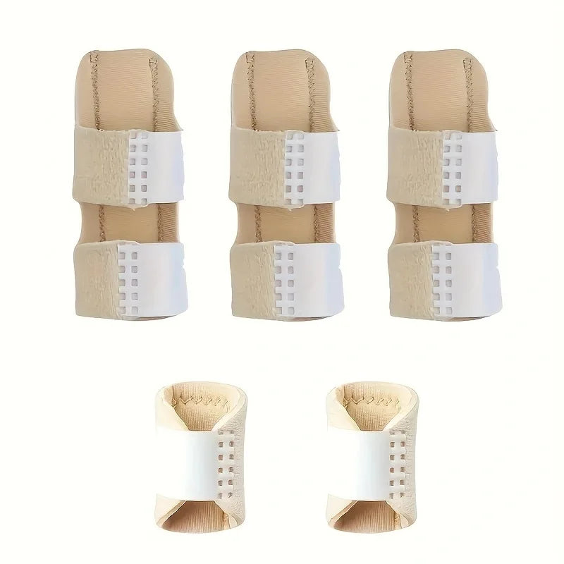 5-Piece Adjustable Breathable Finger Guard Set with Velcro
