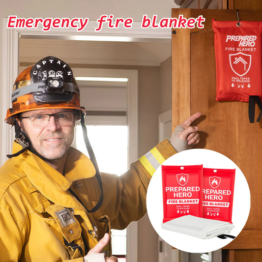 Emergency Fire Suppression Blanket 1mx1m – Portable Fireproof Mat Fire Safety Blanket Peaceful Pleasures Health and Wellness