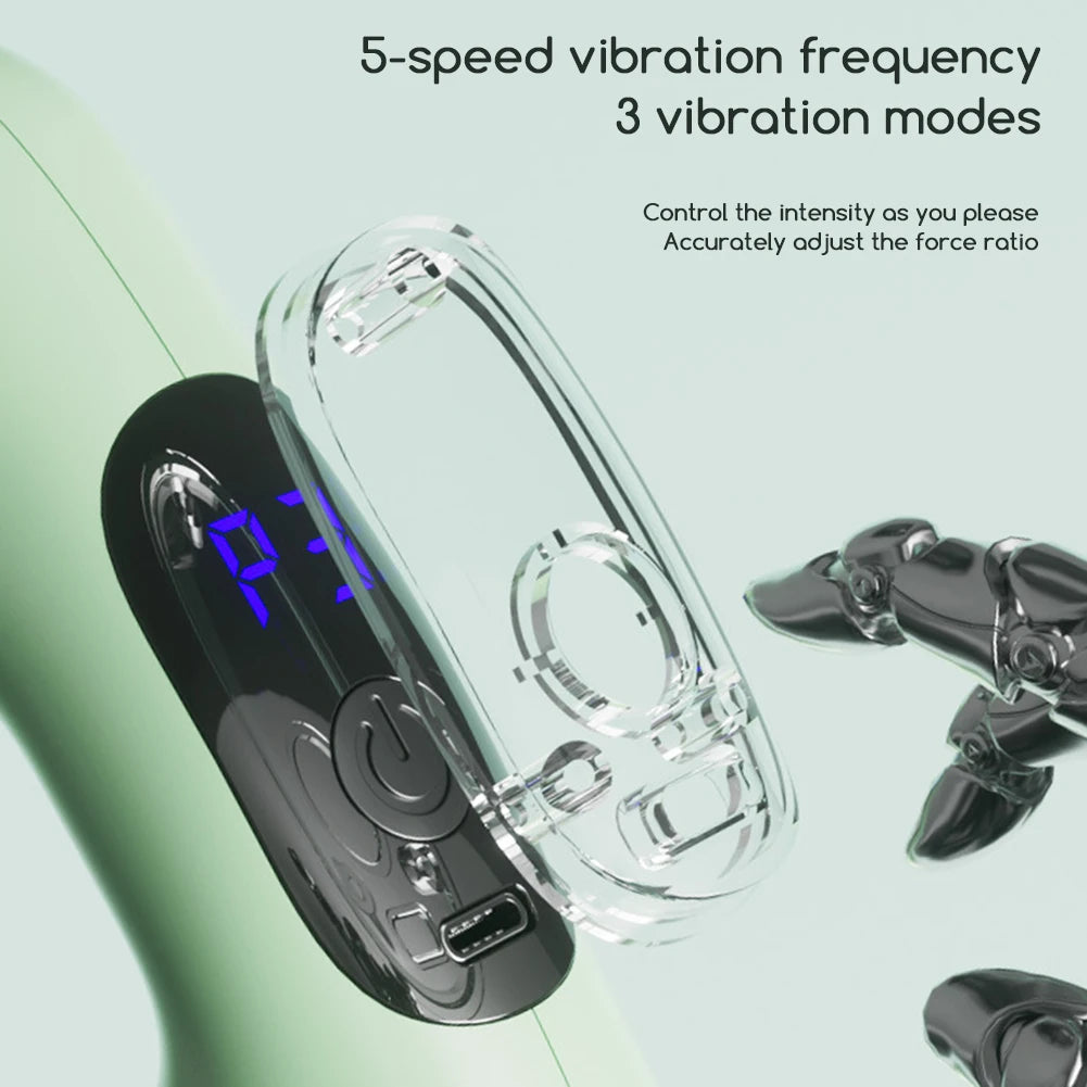 High-Intensity Fascia Rings Massager Cordless Mini With Belt Portable Deep Tissue Adjustables Vibration Massagers For Women Peaceful Pleasures Health and Wellness