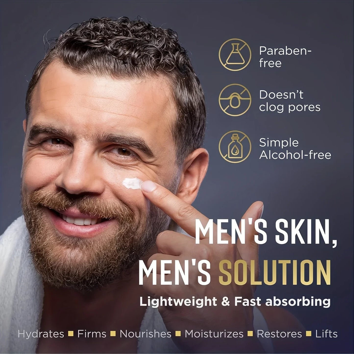 GORGIQUE Men's Face Moisturizer & Firming Neck Serum 30ml