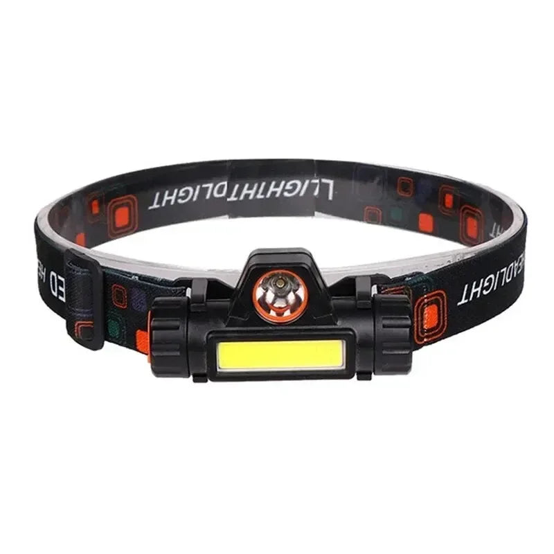 Q5 COB LED Headlamp 500lm | Built-in 18650 Battery, Waterproof