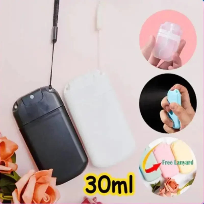 30ml Card Type Spray Bottle Refillable Perfume Atomizer Travel Cosmetic Personal Care with Nylon Lanyard 1 Piece Peaceful Pleasures Health and Wellness