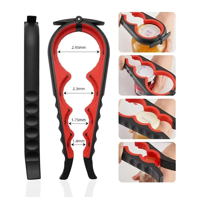 4-in-1 Can & Bottle Opener | Anti-Slip Multi-Function Tool Kitchen Opener Tool Peaceful Pleasures Health and Wellness