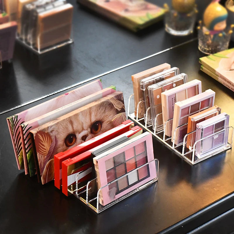 Acrylic Eyeshadow Palette Organizer | Clear Makeup Storage Tray