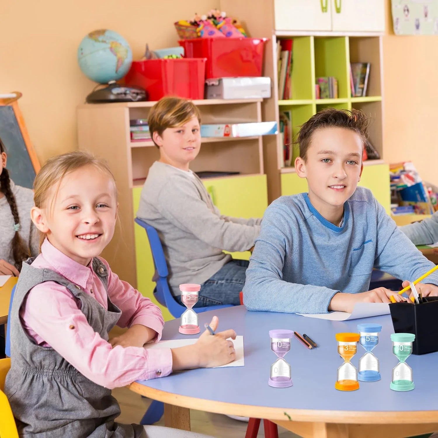 1PCS 3/5/10/15/30 Minutes Colorful Hourglass Sandglass Children Kid Gift Toy Sand Timer Hour Glass Home Decoration Sand Clock Peaceful Pleasures Health and Wellness