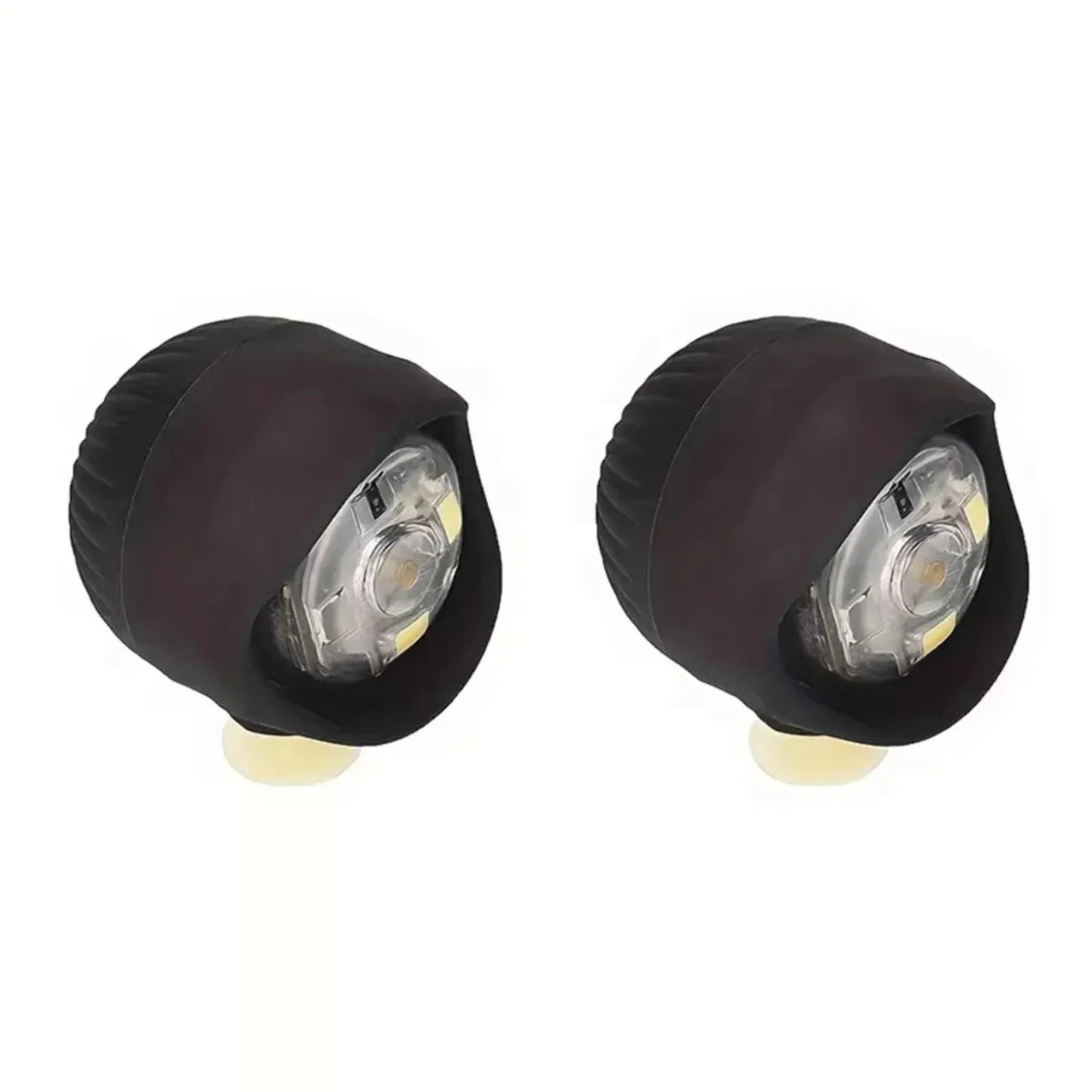 LED Clog Shoe Lights – 2pc USB Rechargeable Waterproof Headlights