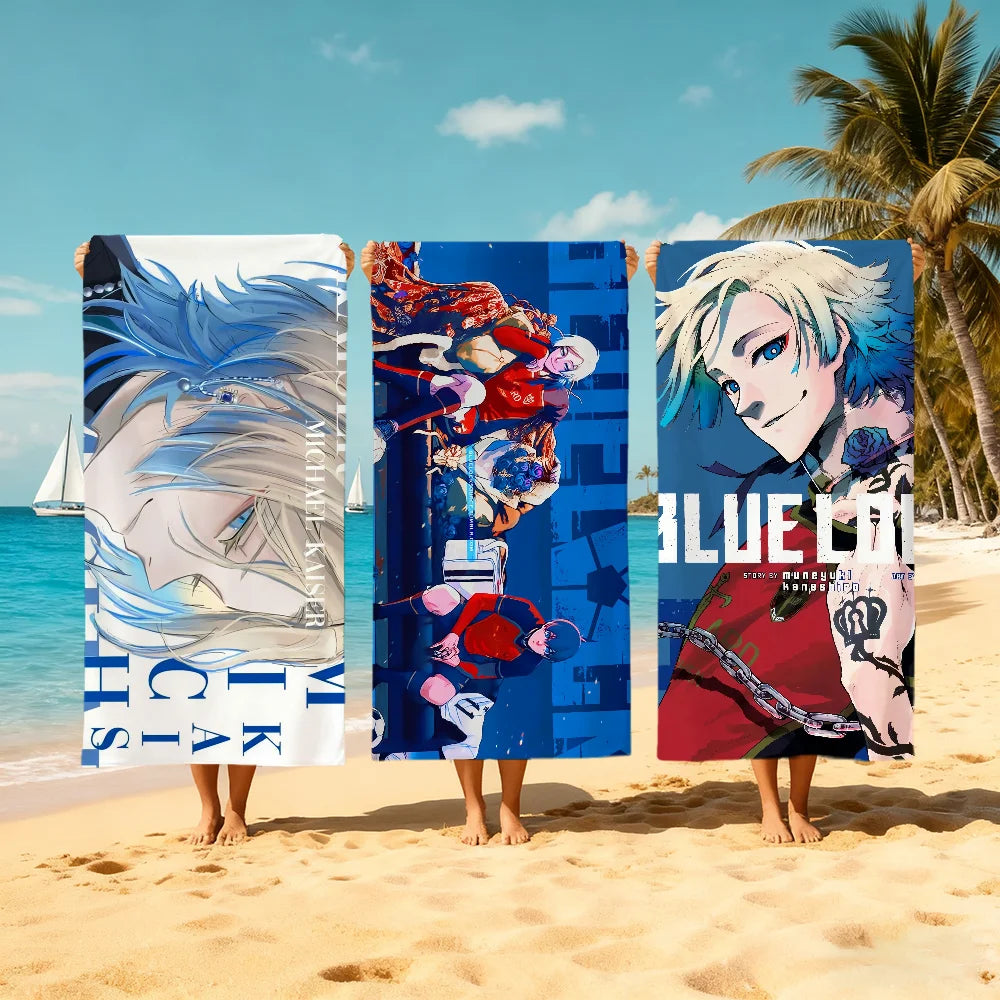 Blue Lock Anime Beach Towel | Quick Dry Soft Towel – 11 Sizes