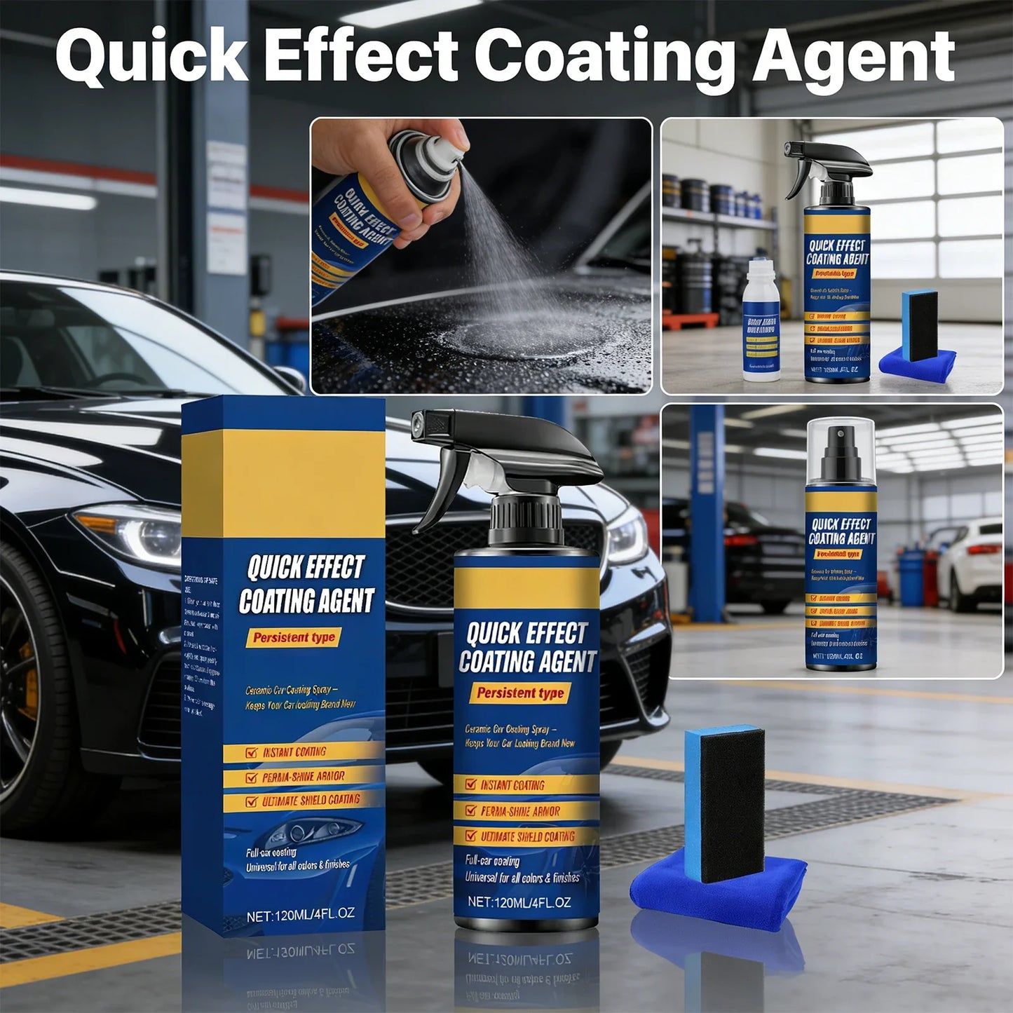 Ceramic Nano Coating Spray – Car Paint Gloss & Protection 120ml