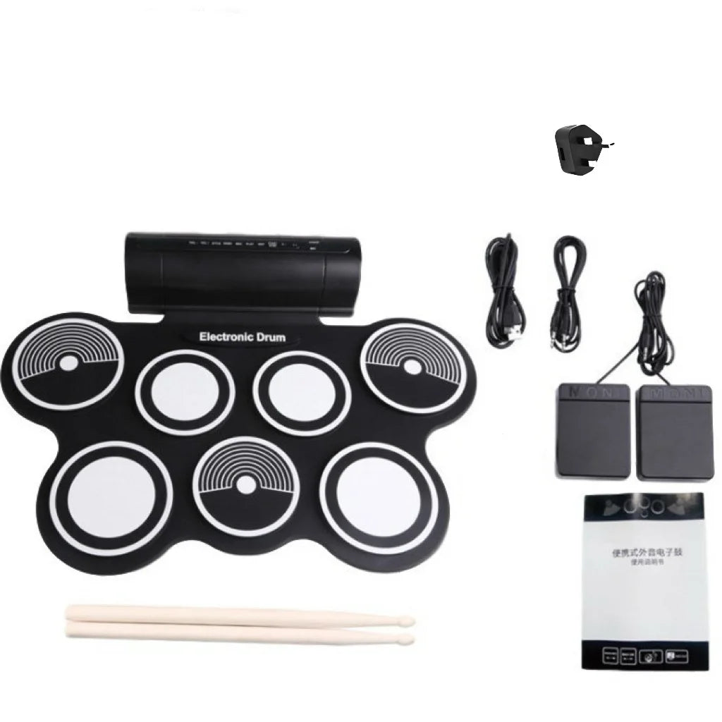 MD759 Hand-rolled Electronic Drum Adult Beginner Dual-speaker