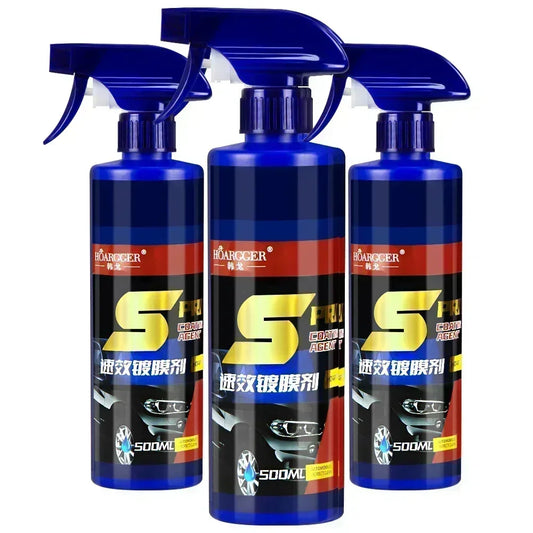 500ml 3 In 1 Car Paint Repair Ceramic Coating Spray Quick Nano-coating Spray Wax Automotive Hydrophobic Polish Paint Cleaner Peaceful Pleasures Health and Wellness