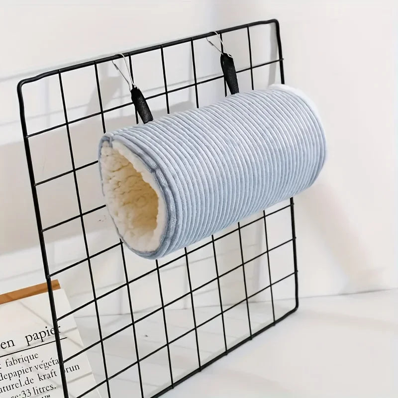 Foldable Corduroy Pet Tunnel Cave Bed for Cats & Small Dogs
