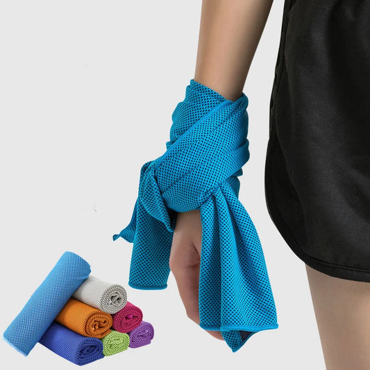 The Sports Cold Towel Fitness Ice Towel Quick-drying Cool Towel Ice Silk Cooling Sports Towel Has Good Water Absorption Peaceful Pleasures Health and Wellness