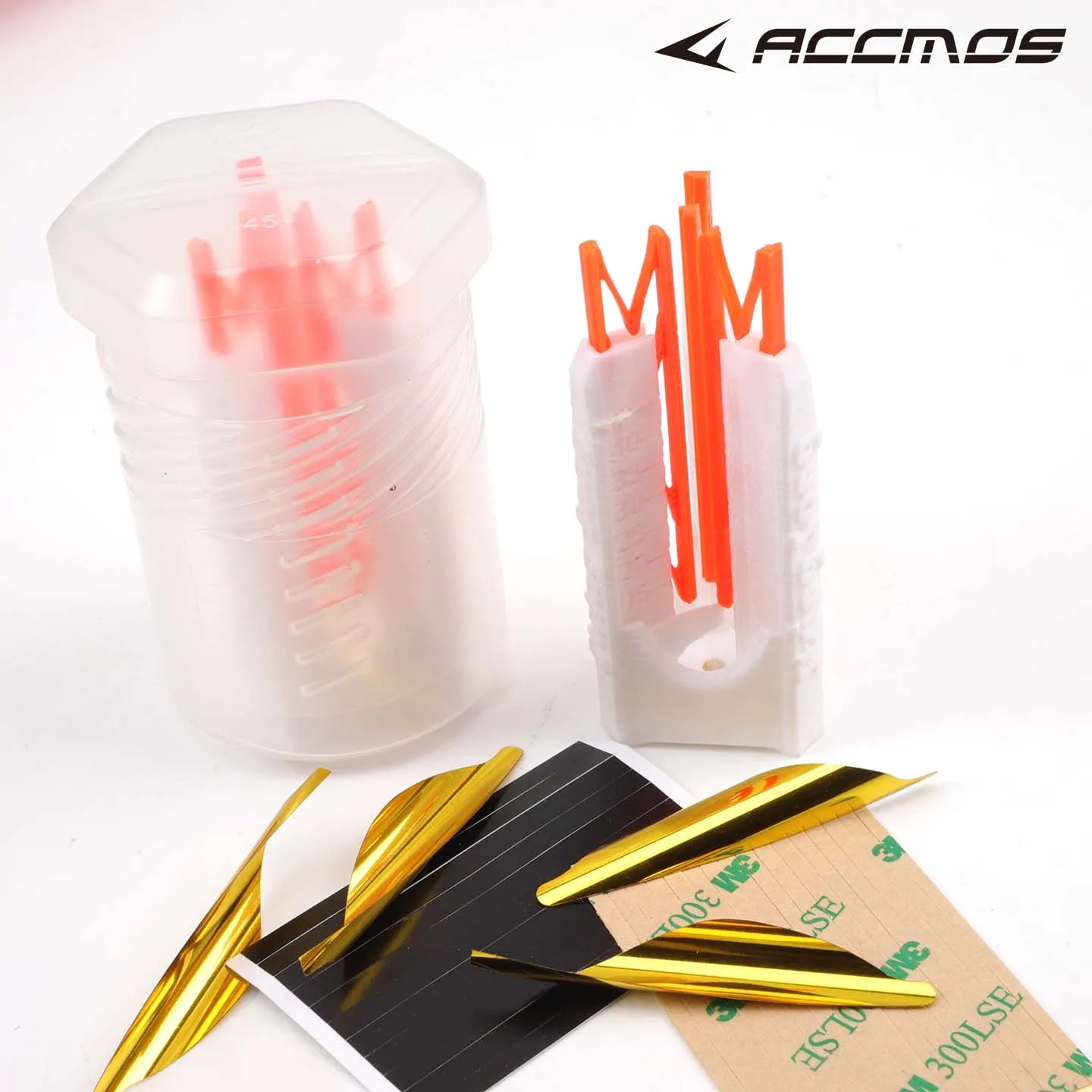 Archery Spiral Feathers Sticky DIY Tool Fletching Spinning Vanes