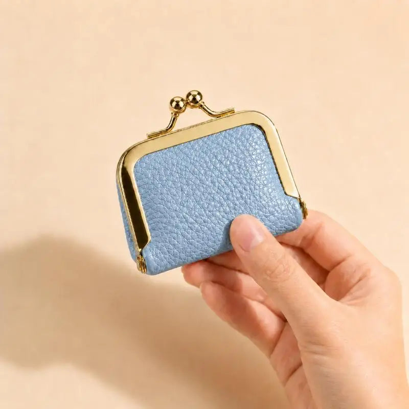 Mini Leather Lock Coin Purse | Jewelry & Earring Pouch Bag