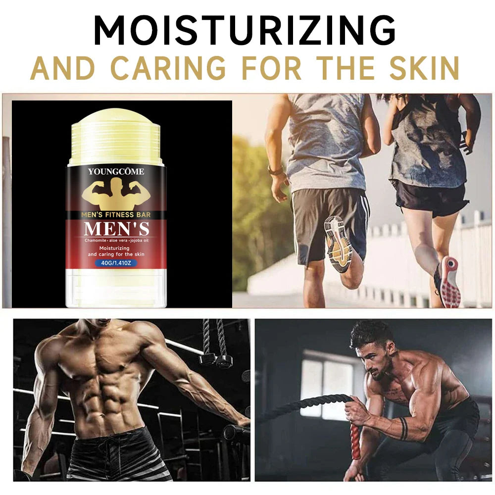 YOUNGCOME Men's Gym Skincare Bar – 72H Odor Control & Niacinamide