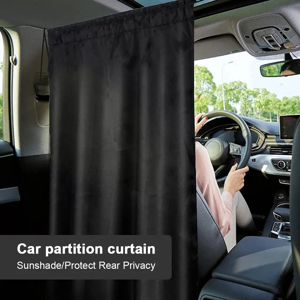Car Partition Curtain Shade Car Privacy Partition Curtain Interior Insulation Rear Private RV Shade Shade Shade Peaceful Pleasures Health and Wellness