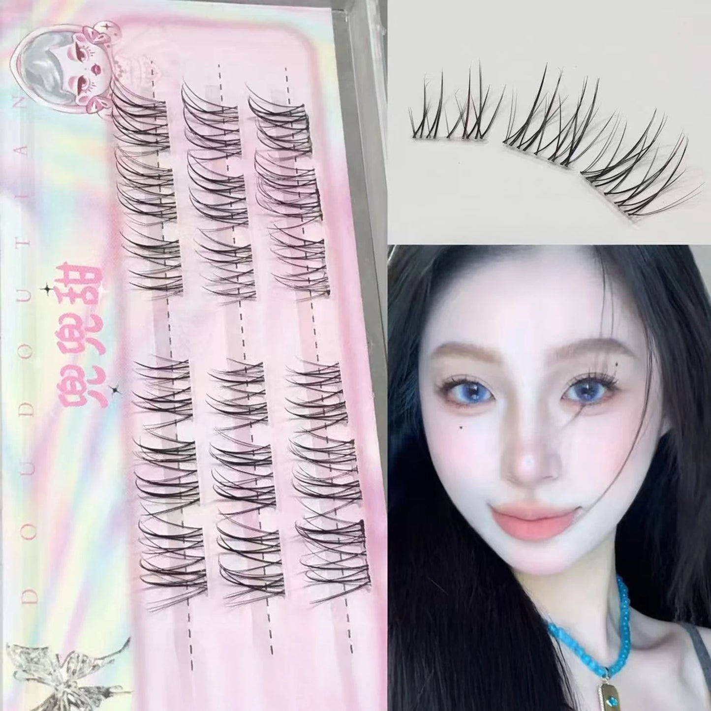 DIY Cluster False Lashes – Wispy Fly Fish Tail Style