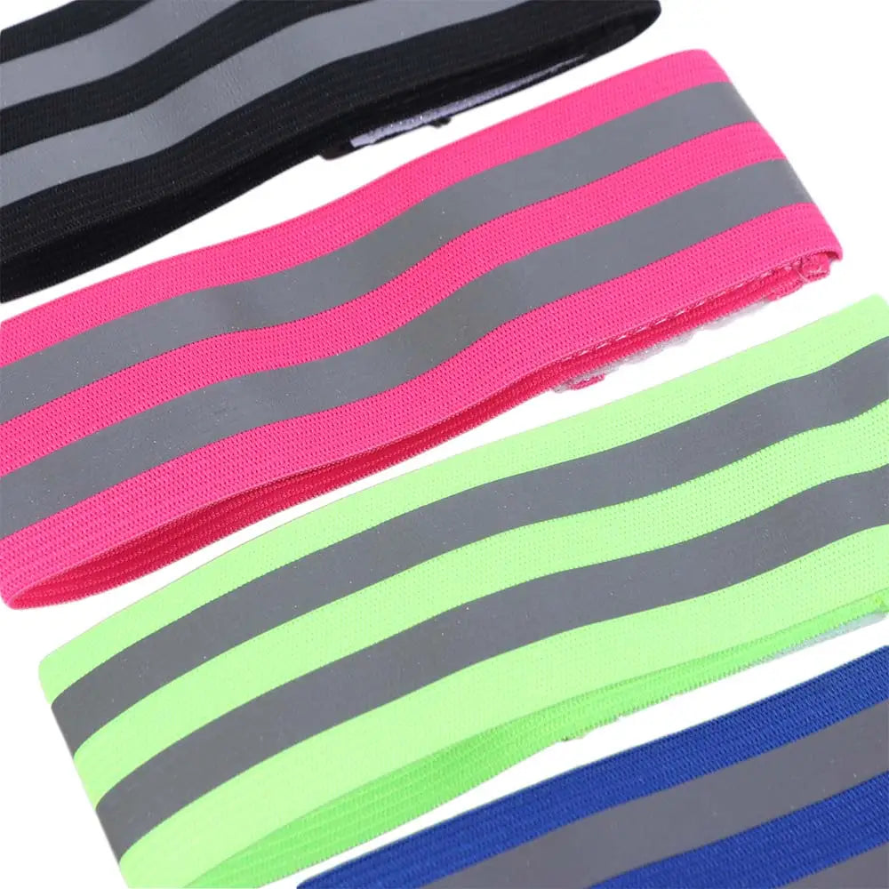 8-Pack Reflective Safety Armbands – High Visibility Elastic Bands