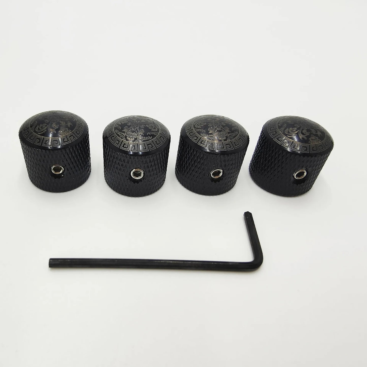 Black Engraved Perforated Non-perforated Knob Switch Cap Electric