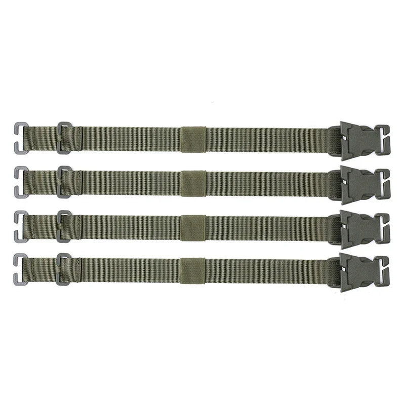 4-Pack MOLLE Webbing Straps – Tactical Backpack & Vest Adapter Tactical MOLLE Straps Peaceful Pleasures Health and Wellness Green-4pcs