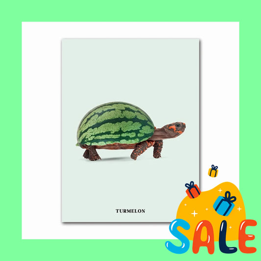Funny Fruit Animal Canvas Wall Art | Kitchen & Living Room Decor Canvas Wall Art Peaceful Pleasures Health and Wellness