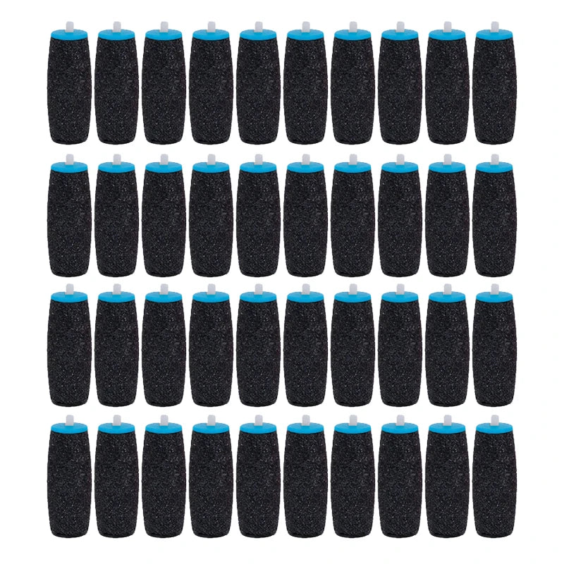 40-Pack Foot File Replacement Rollers – Callus & Dead Skin Remover