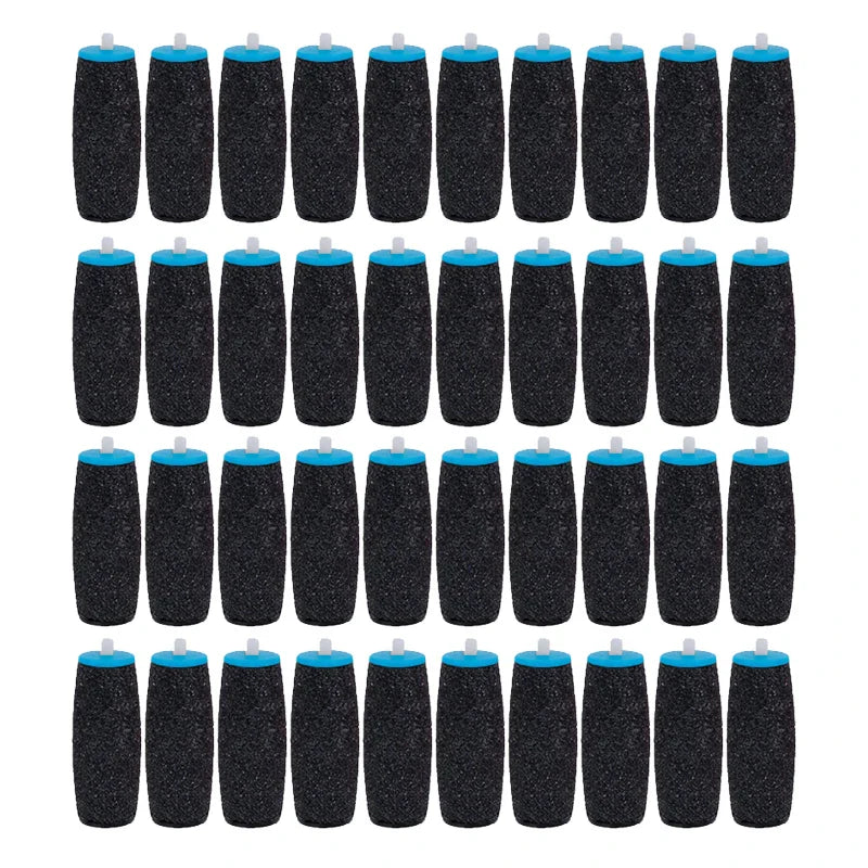 40-Pack Foot File Replacement Rollers – Callus & Dead Skin Remover