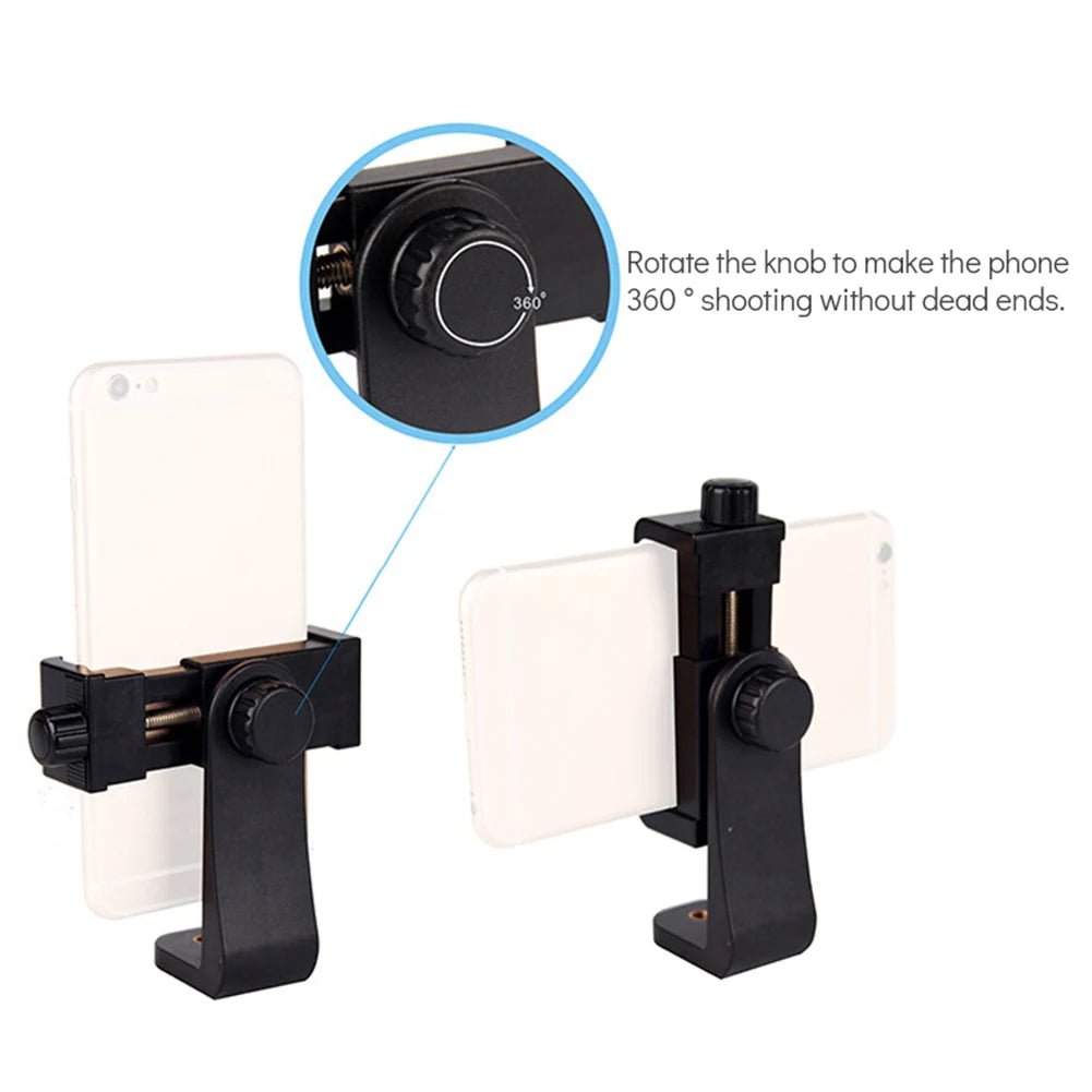 1/5PCS 360 Degree Mobile Phone Clip Compatible With All 1/4 Screw Universal Cellphone Holder Tripod Mount Desk Tripod Adapter Peaceful Pleasures Health and Wellness