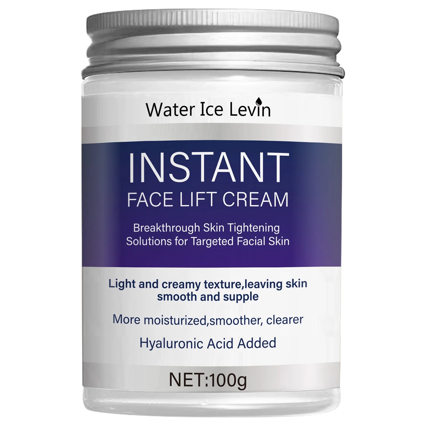 Instant Lifting Face Cream – Hyaluronic Acid & Collagen 100g Lifting Face Cream Peaceful Pleasures Health and Wellness WHITE 100g