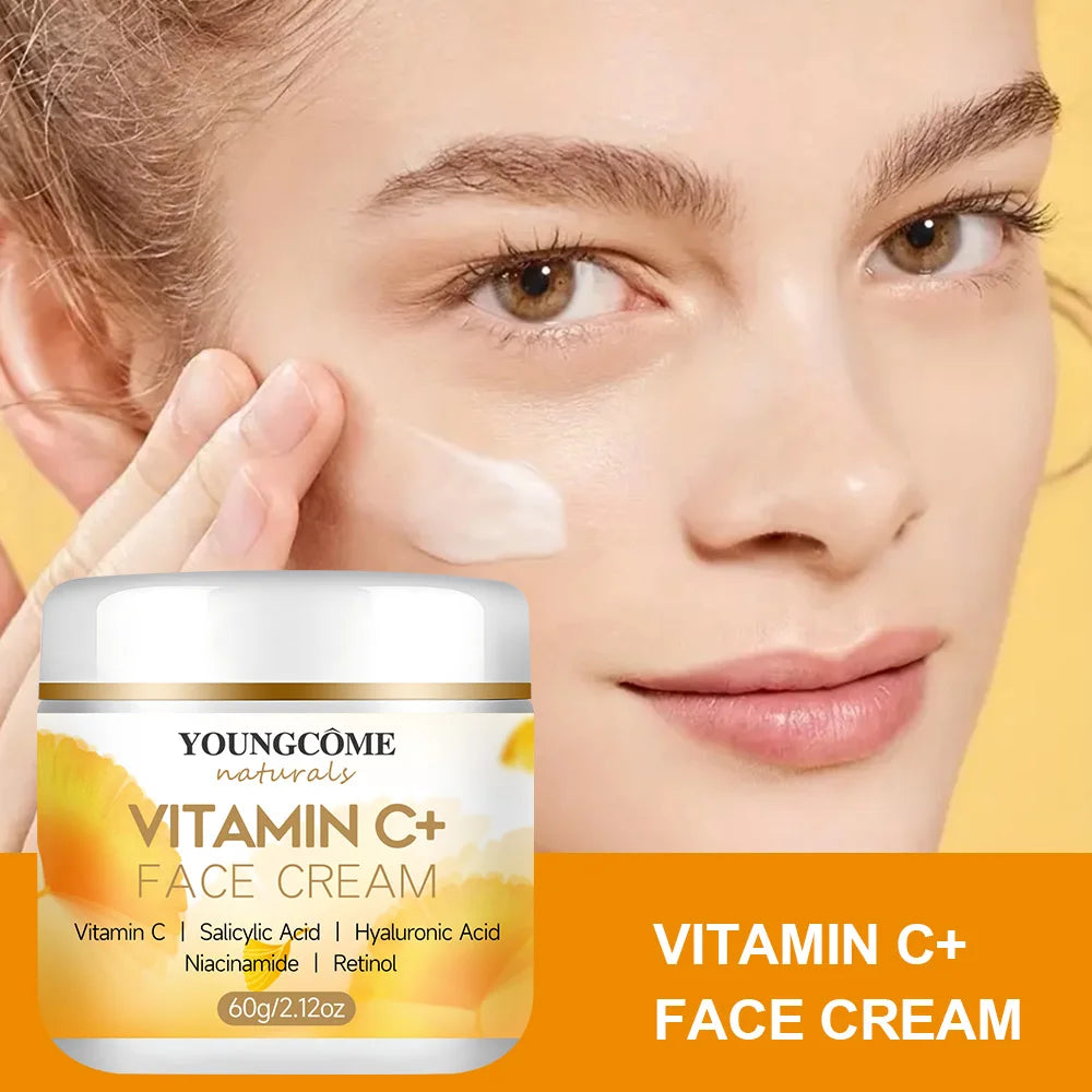 YOUNGCOME Vitamin C Face Cream – Retinol & Hyaluronic Acid Vitamin C Face Cream Peaceful Pleasures Health and Wellness