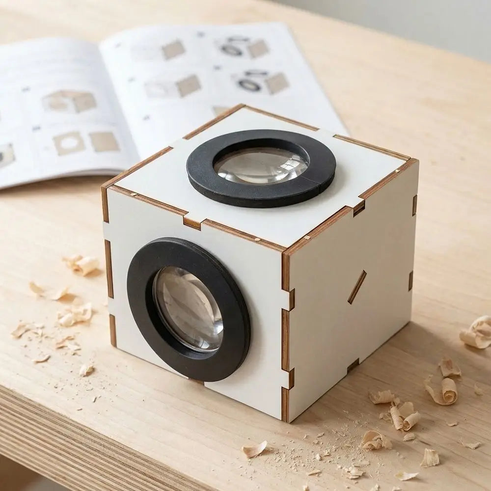 Metal Shell Waist-Level Viewfinder Coated Lens Manual Assembly Viewfinder Photography Accessories Portable Viewfinder Peaceful Pleasures Health and Wellness
