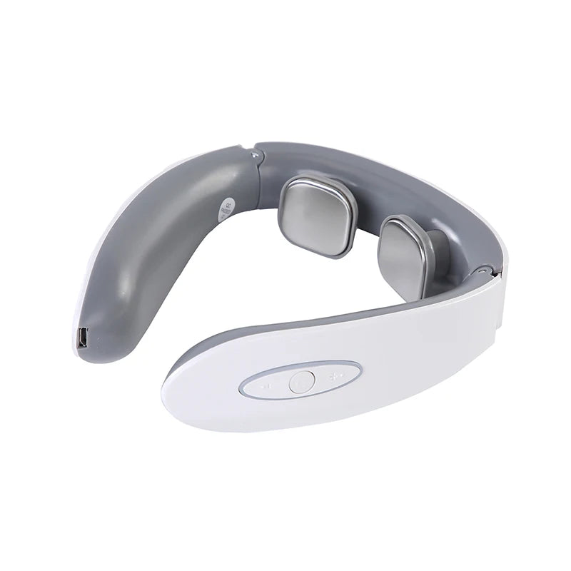 White Cervical Massage Device Multi Functional Neck Protection and Neck Relaxation Massager Portable Portable Neck Care Tool Peaceful Pleasures Health and Wellness