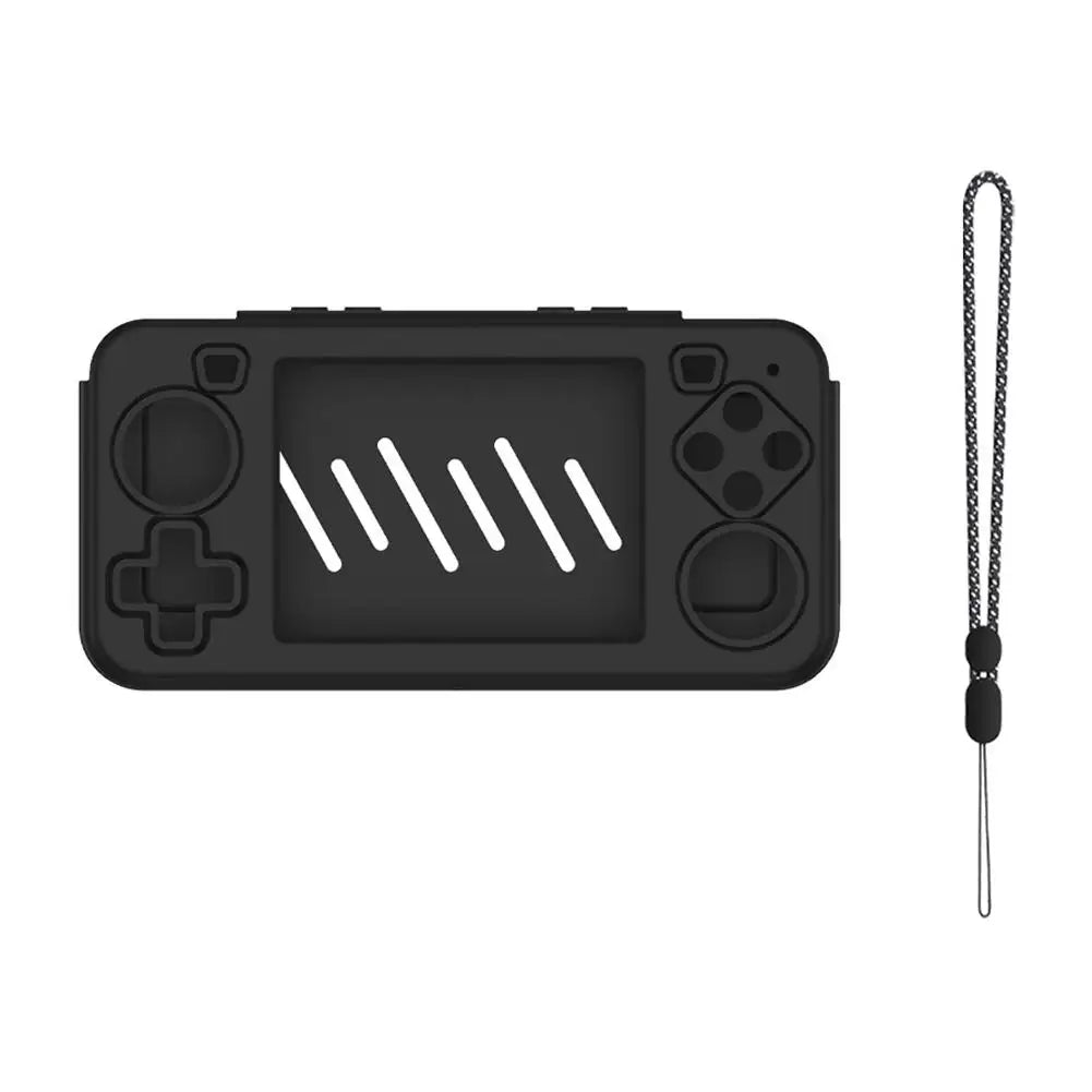 For R36H Silicone Case Flexible Protective Sleeve Anti-Scratch Protective Case Shockproof Handheld Retro Game Console Shell Peaceful Pleasures Health and Wellness A