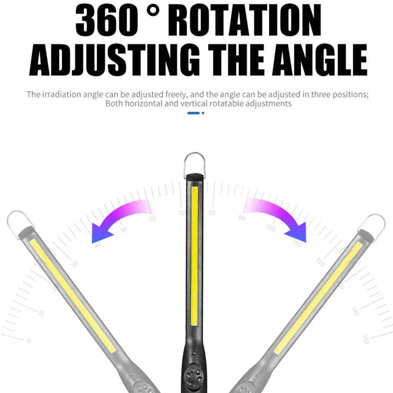 USB Rechargeable COB LED Work Light | Magnetic Portable