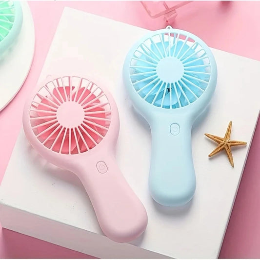 Mini Portable Rechargeable Handheld Fan | USB Travel Cooler Handheld Portable Fan Peaceful Pleasures Health and Wellness