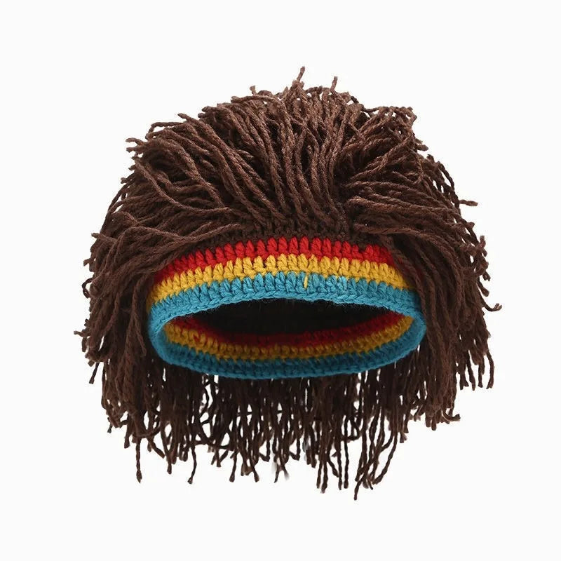 Novelty Dreads Knit Hat – Unisex Hip Hop Braided Beanie Cap