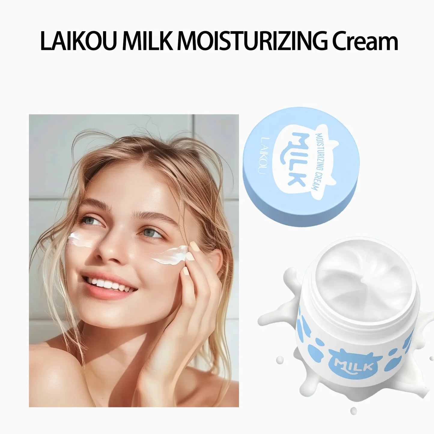 LAIKOU Milk Moisturizing Face Cream – Hydrating Day & Night 25g