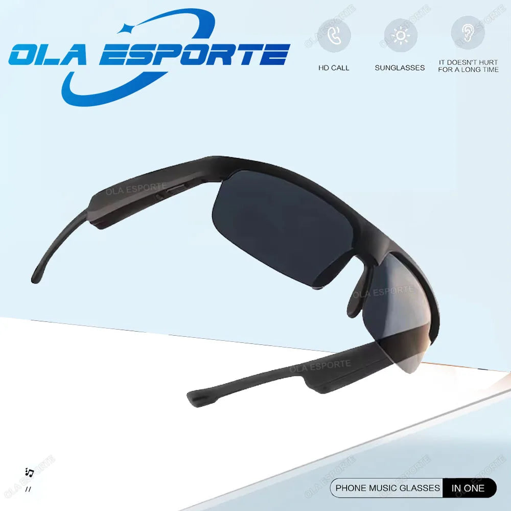 Bluetooth Smart Glasses Polarized UV400 Sunglasses Open-Ear Audio