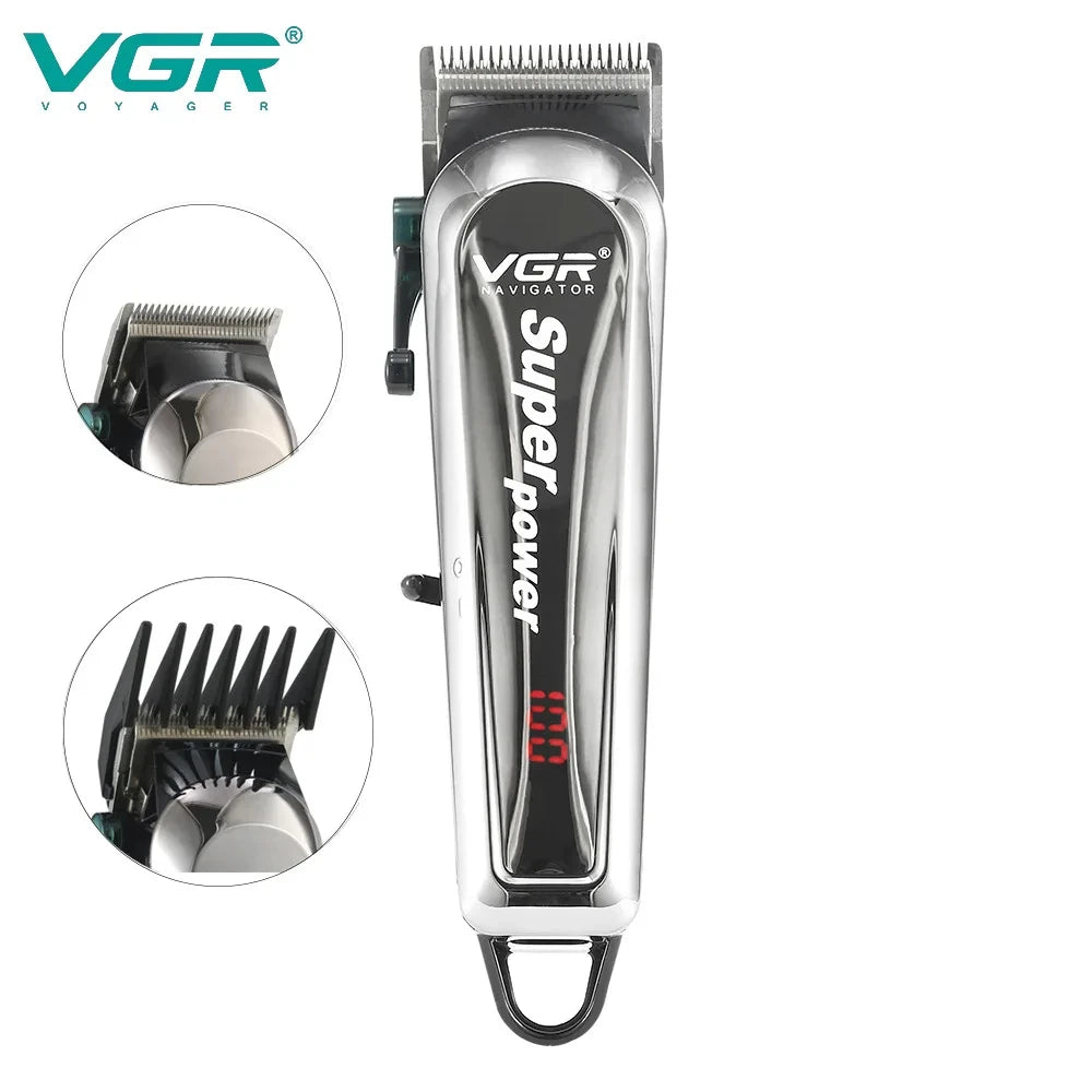 VGR 060 metal body hair clipper with high endurance, strong power, hair trimmer, multifunctional hair salon, household electric Peaceful Pleasures Health and Wellness