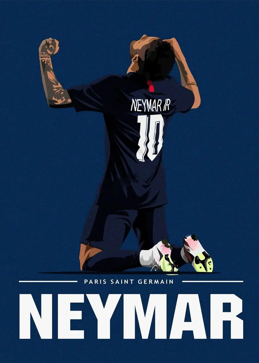 Soccer Football Star Canvas Wall Art Poster | Home Decor