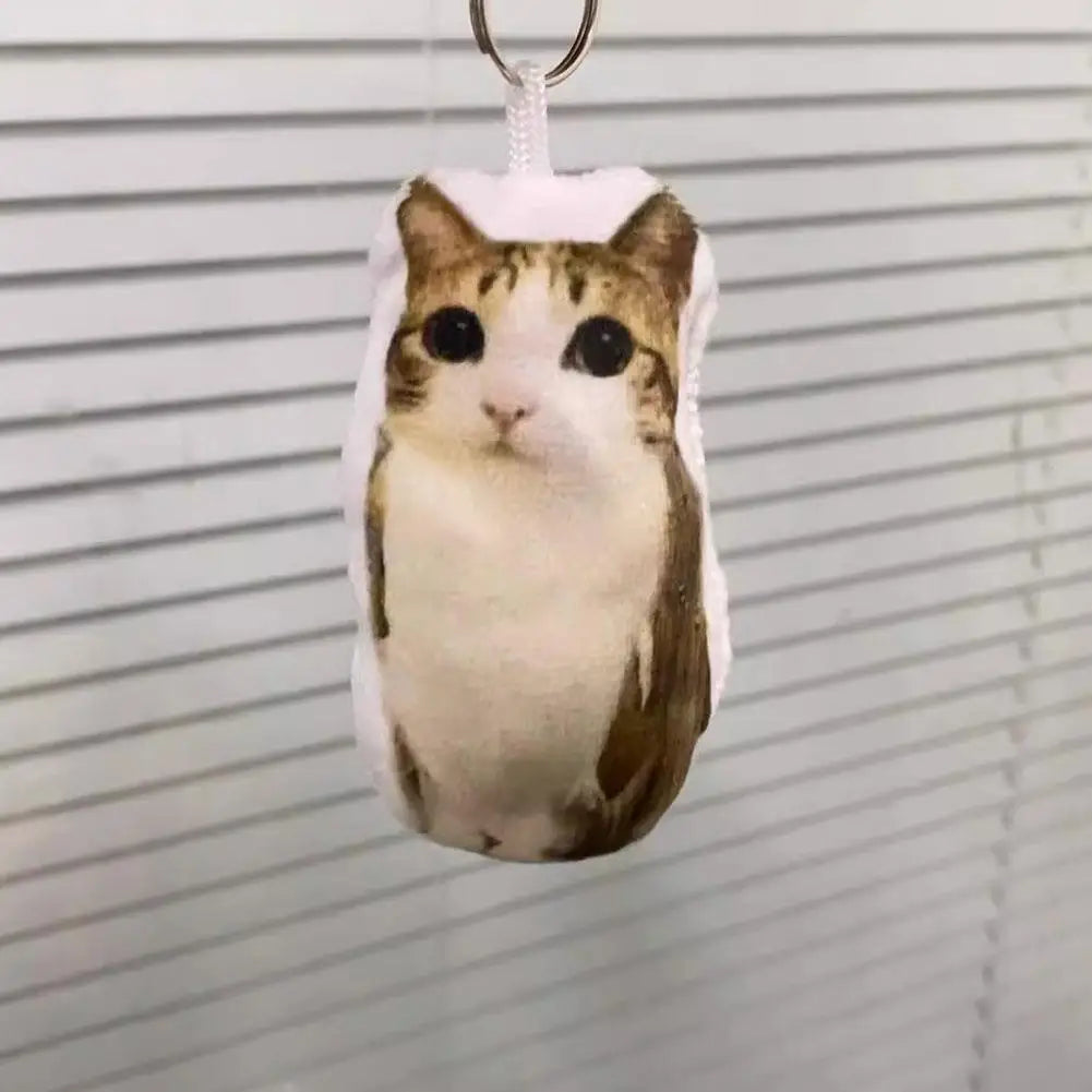 Meow Sound Cat Plush Keychain – Squeeze & Play Cute Pet Gift