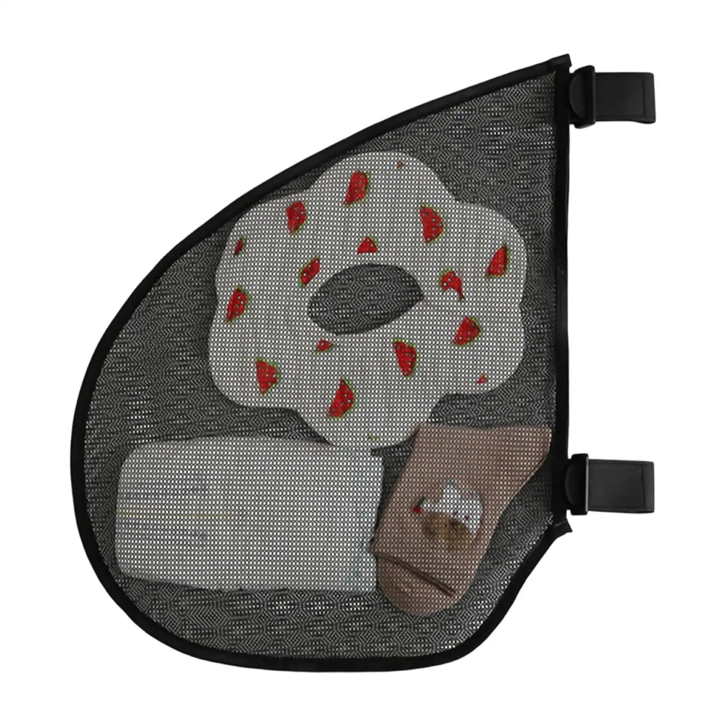 Universal Stroller Mesh Side Bag – Adjustable Non-Slip Cargo Net