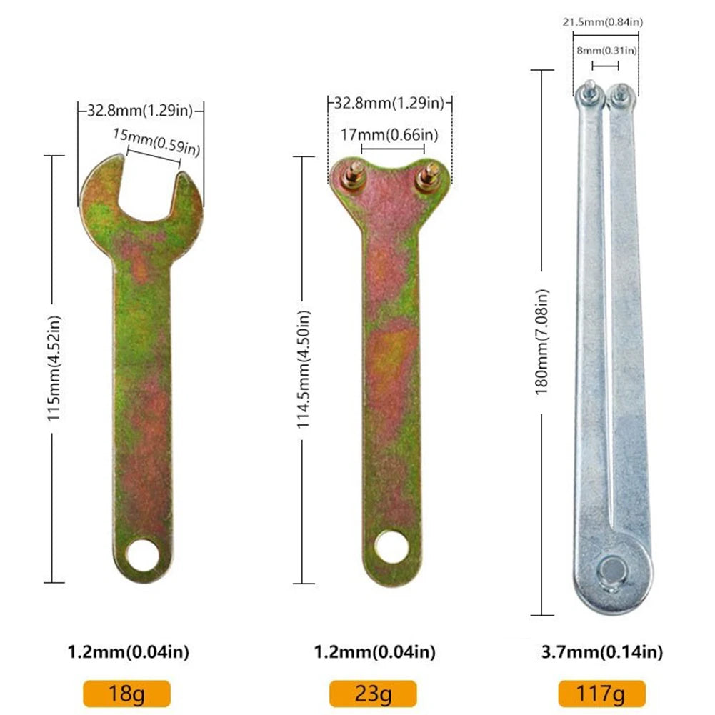 Angle Grinder Key Flanged Wrench Hubs Power Tool Arbors Devices