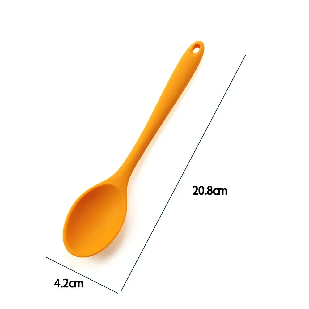 Silicone Soup Spoon – Nonstick-Safe Kitchen Mixing Ladle