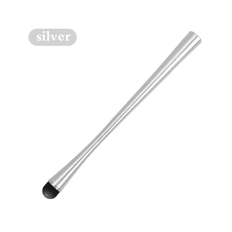 Touch Pen android Universal Stylus Pen Mobile Phone Touch Screen Accessory Metal Electrostatic Capacitive Pencil Tablet Iphone Peaceful Pleasures Health and Wellness Silver(1pcs)
