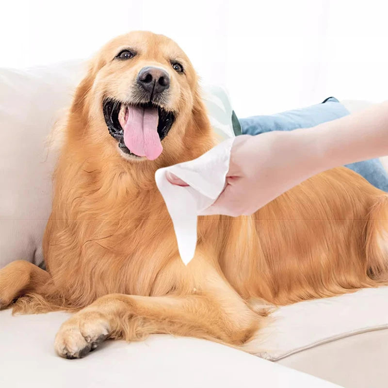 Pet Wipes Dogs & Cats 80 Pack – Tear Stain & Body Cleaning