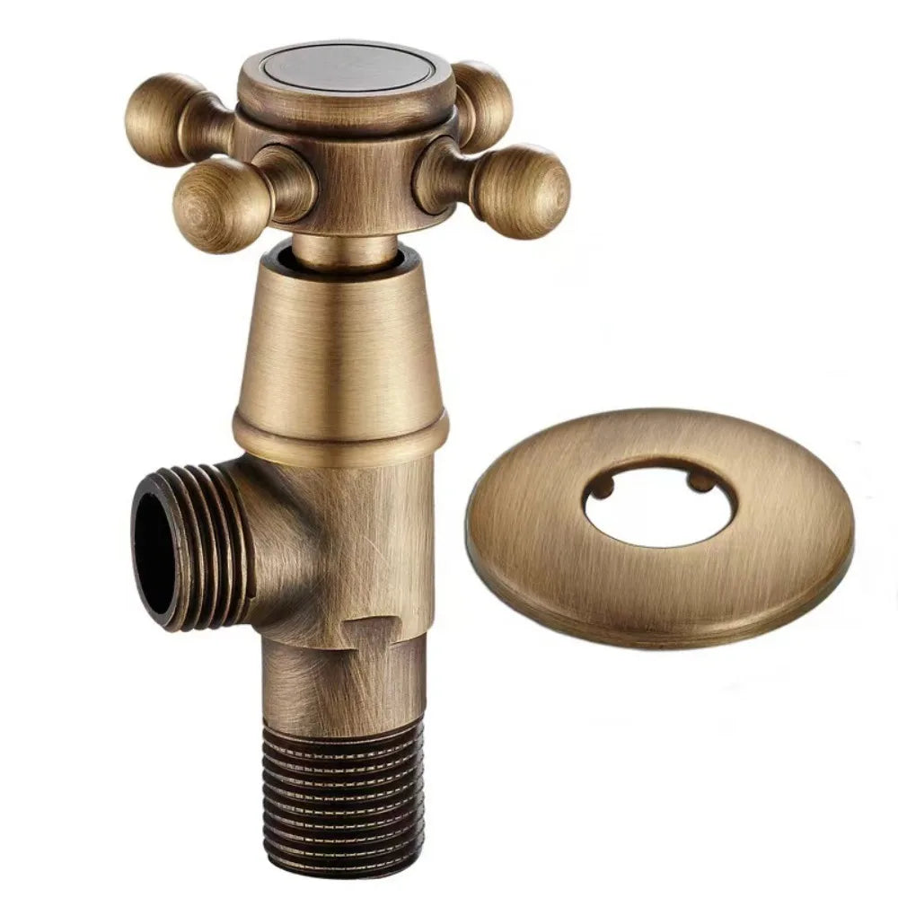 Vintage Solid Brass Single Handle Wall Mount Faucet