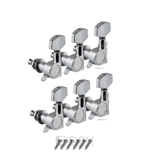 FLEOR 3x3 Tuning Pegs Acoustic Guitar Machine Heads Tuners Keys 3L3R